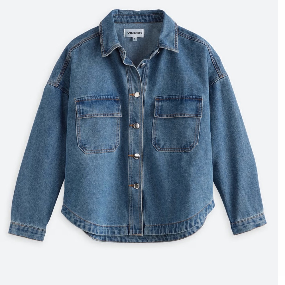 Denim Shacket - Picture 3 of 4